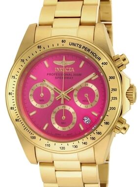 Invicta Speedway Womens Watch with Pink Dial 39.5 mm